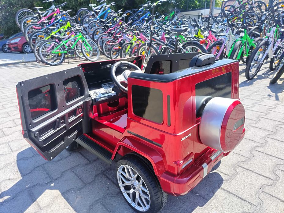 MERCEDES Акумулаторен джип AMG G63 мет. червен