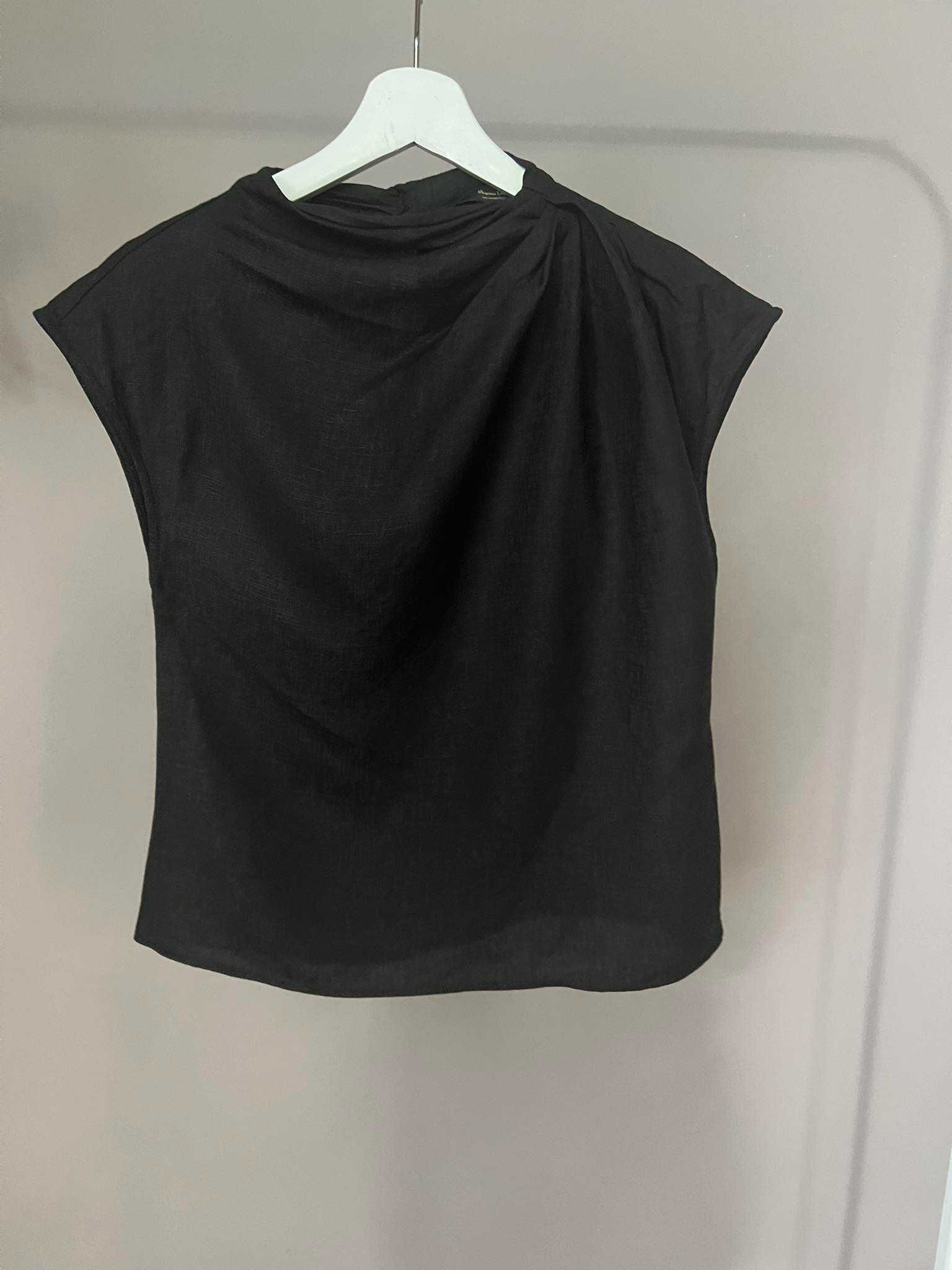 Блуза с асиметрично деколте Massimo Dutti