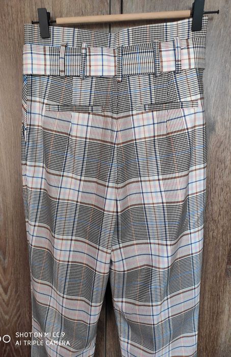 Бутиков панталон розово каре by Adelina Soltariyska, нов с етикет