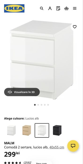 Pat IKEA + noptiere IKEA