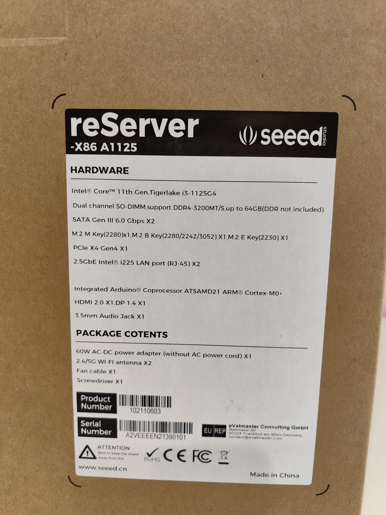 Seeed Studio reserver i31125 Compact Edge Server