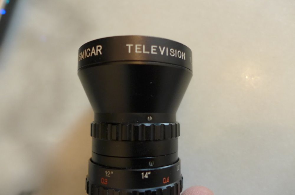 Obiectiv Foto TV Video Cosmicar Television Lens 12.5 mm 1:1.9 C-mount