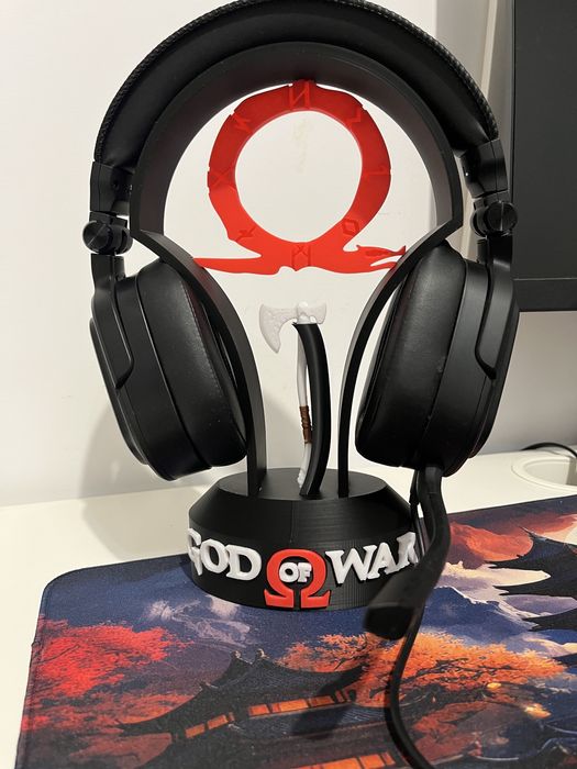Suport căști colecționar – God of War, print 3D de calitate