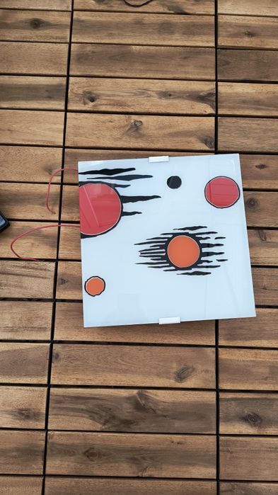 Aplică/Plafonieră sticlă 2 becuri