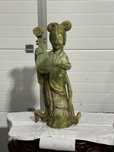 Statueta chinezeasca din jad verde