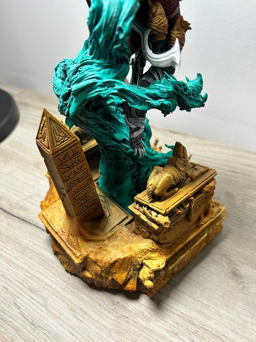 Statuetă Anubis din rășină – pictată manual, 27,5 cm, de colecție