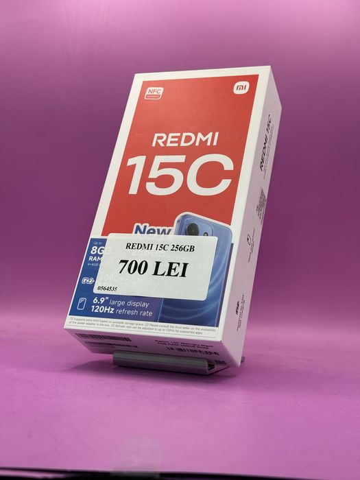 Redmi 15C 256GB Nou •Amanet Matei Crangasi•05645
