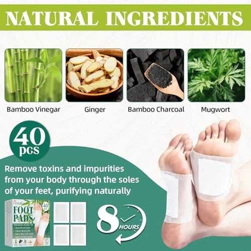 Нови Билкови детокс пачове за крака сън с бамбук и пелин – 40 броя