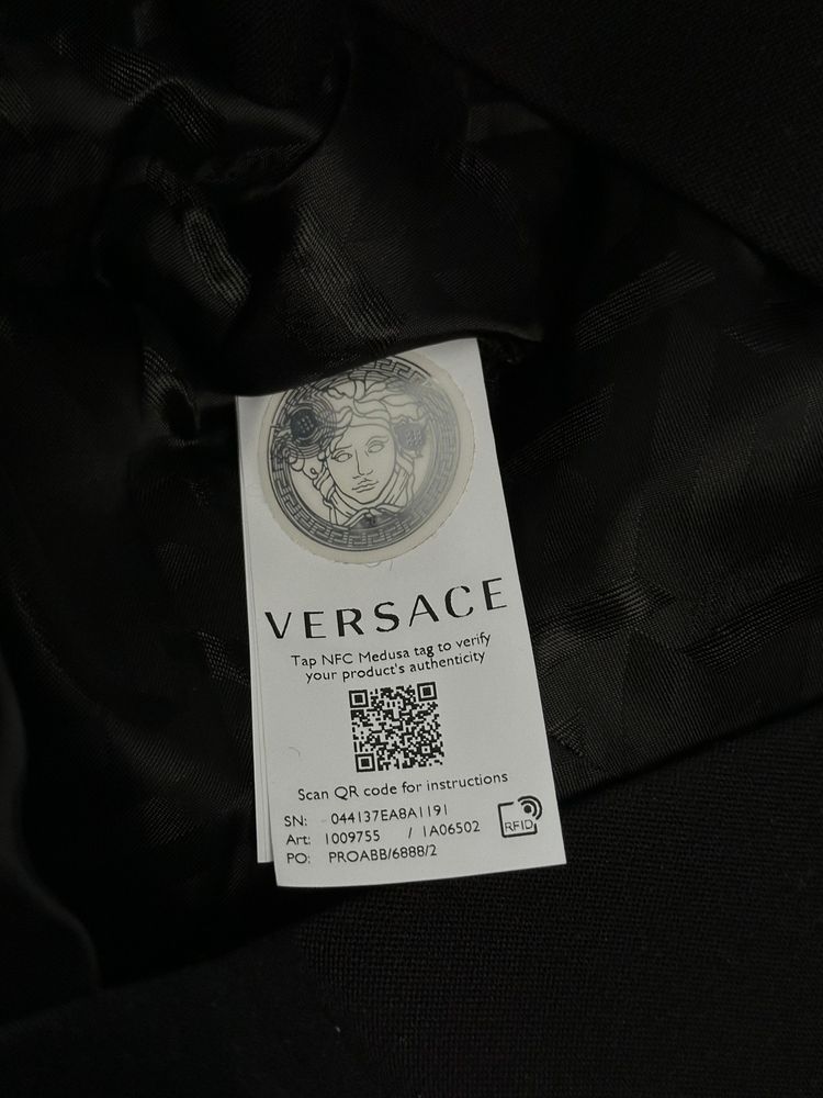 Versace Sacou de dama Grain de Poudre Single-Breasted Blazer