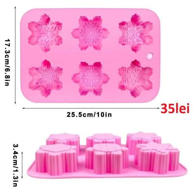 Matrite din Silicon pentru Craciun part 2 – wax melts