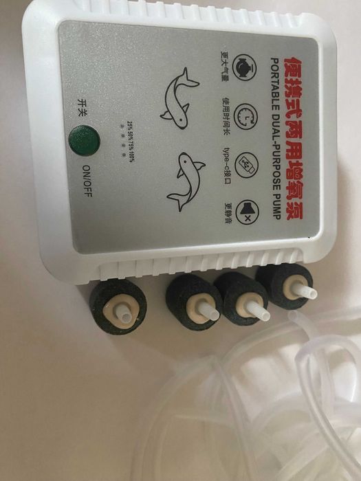 Аэратор аквариумный, компрессор аккумуляторный