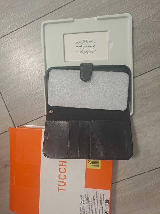 Husă TUCCH Detasabilă 2-în-1 pentru iPhone 15 Plus (6.7”) – Neagră