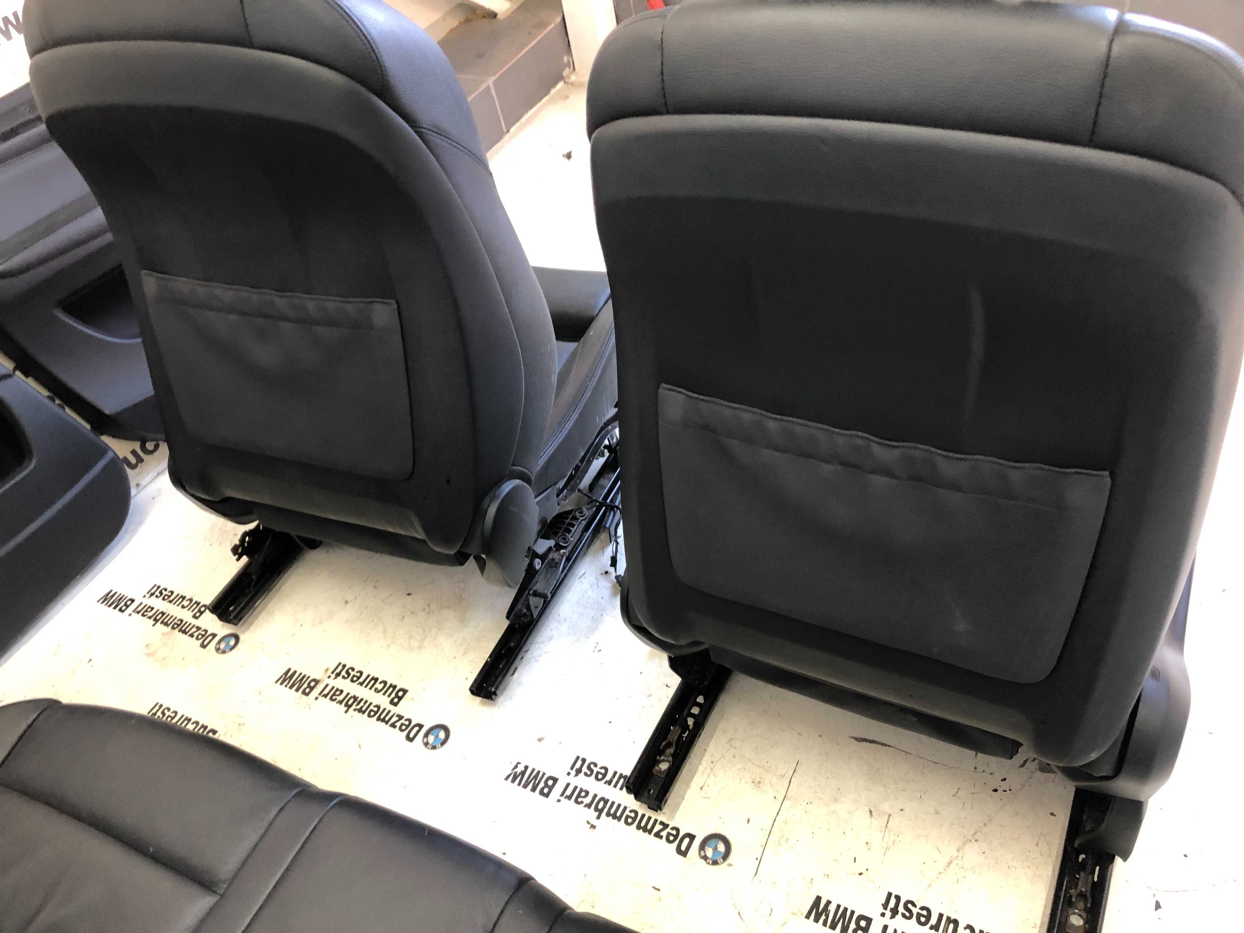 Interior scaune sport Recaro piele neagra BMW X5 E70