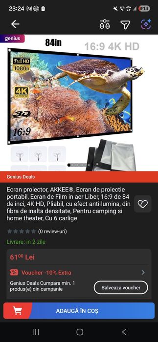 Videoproiector P30Pro S40 + accesorii suplimentare