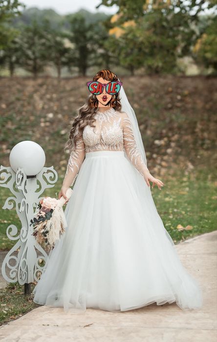 Rochie de mireasa cu sutien incorporat purtata doar 3 ore!!