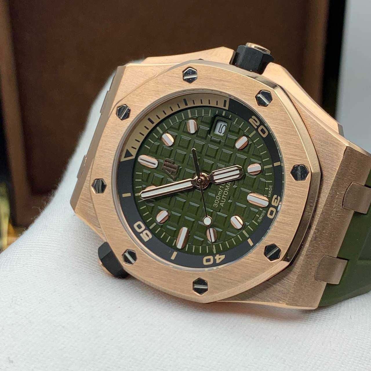 audemars piguet offshore diver златисто/зелено