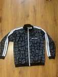 bluza de trening palm angels negru cu amb si gri cu imprimeu noua