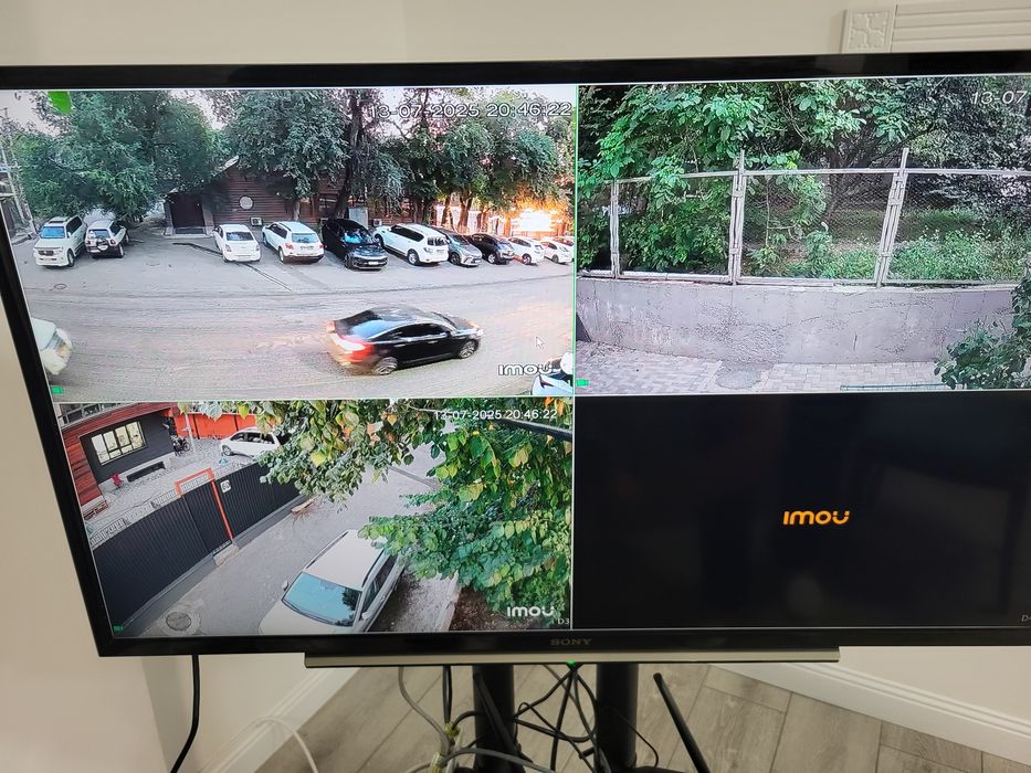 Установка камера видеонаблюдения и пожарная сигнализация