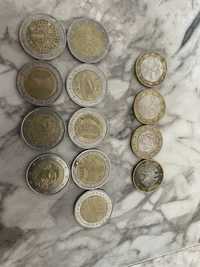 Colecție monede 2euro și 1 euro
