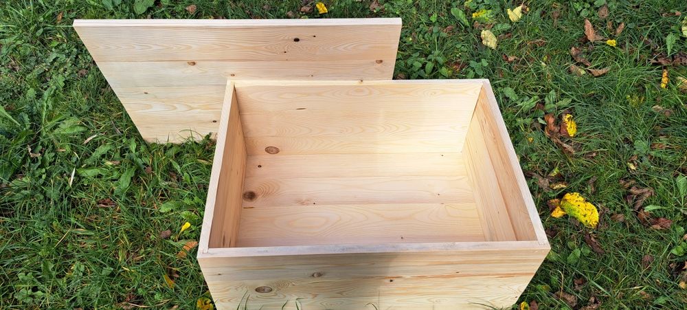 Cutie din lemn cu capac 70x50x30
