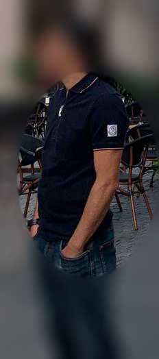 Tricou Moncler original, pentru barbati, marimea S,  bleumarin