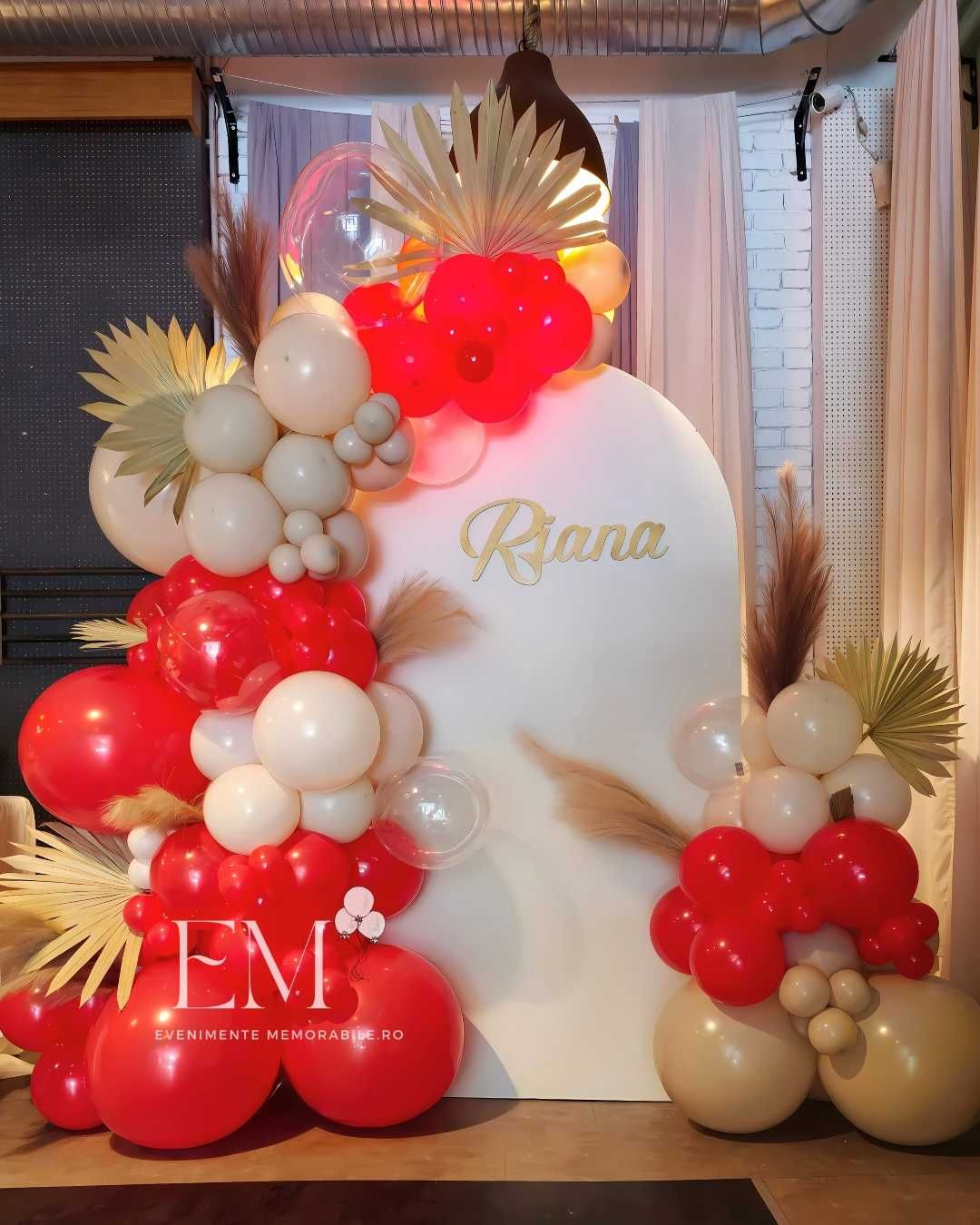 Decor ARCADA BALOANE Botez / Photocorner Baloane Zi de Nastere / Botez