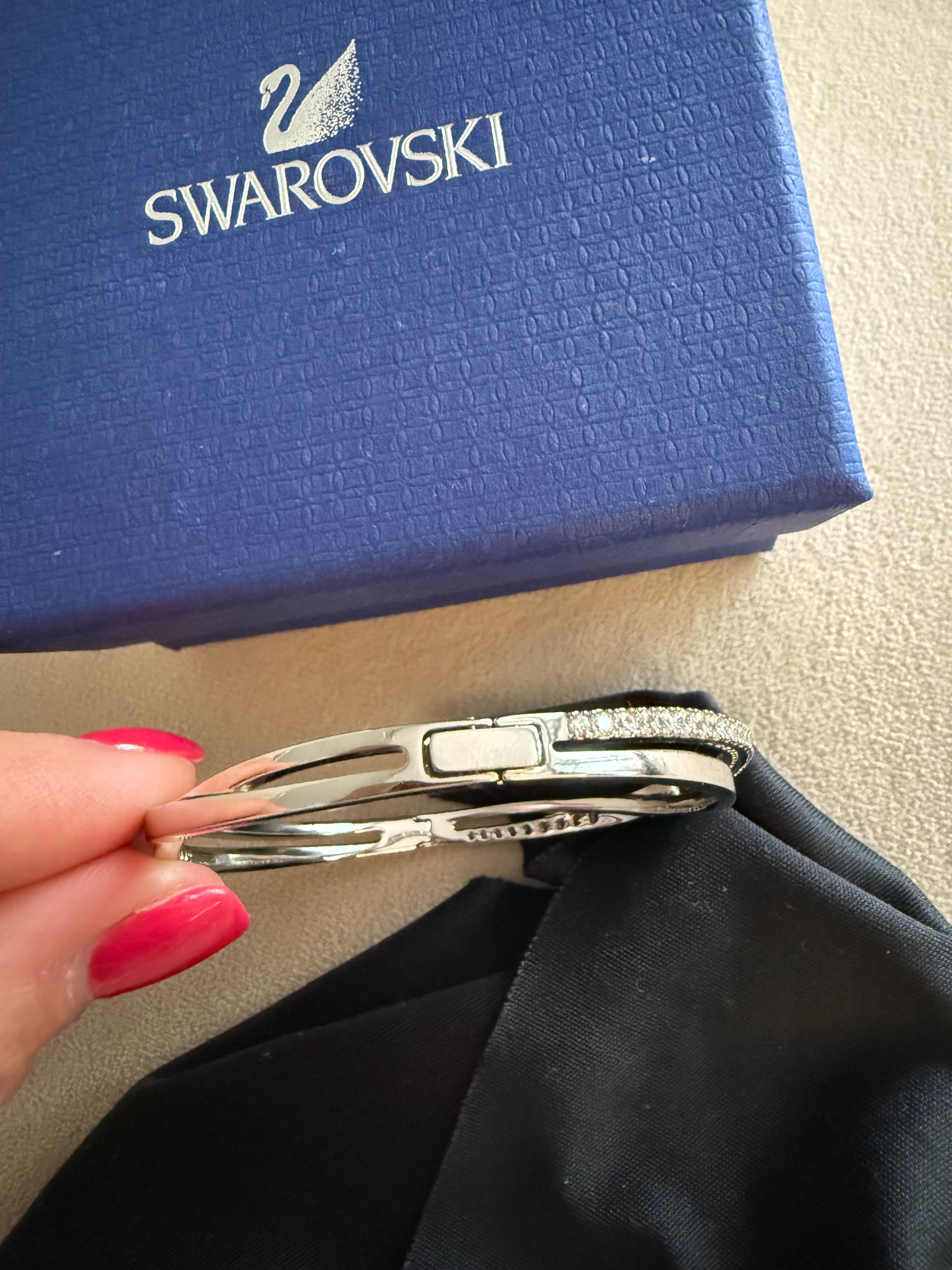 Дамска гривна Swarovski Twist и колие karl lagerfeld