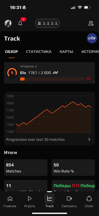 Продам Акаунт Faceit 9 LVL
