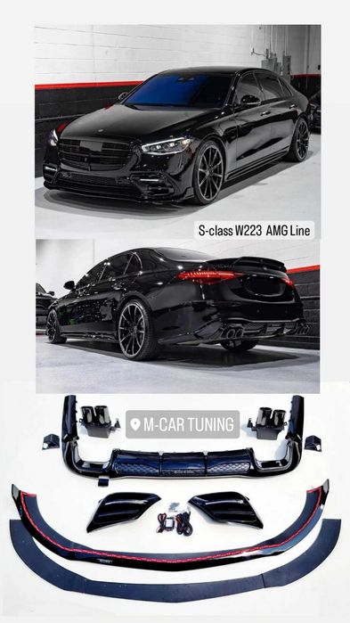 Body kit Mercedes S-class S350 , S500 , S400 , S580  - W223 AMG Line