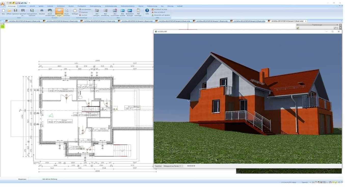 ArCADia BIM 3D Arhitekt Софтуер за архитектура проектиране DWG чертежи