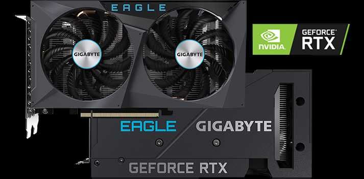 Видео Карта RTX 3050 8 GB GDDR6 Gigabyte Eagle