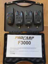 Set 3 avertizori + stație Pro Carp F-3000