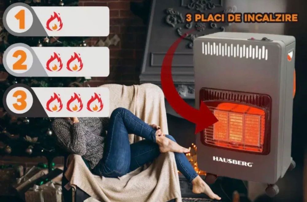 Vând soba pe gaz folosită doar 2 zile