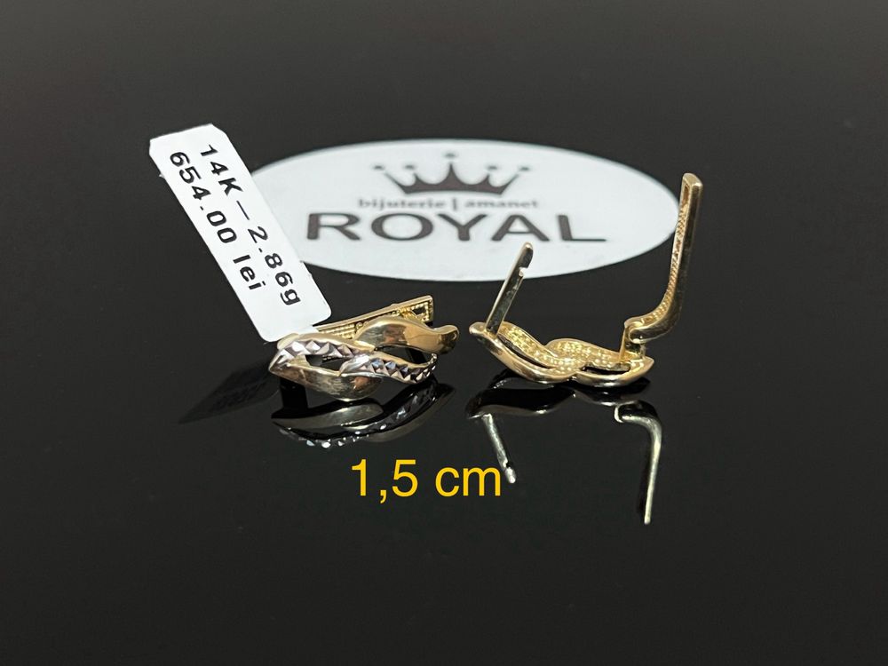 Bijuteria Royal CB : Cercei dama aur 14k 2,86 grame