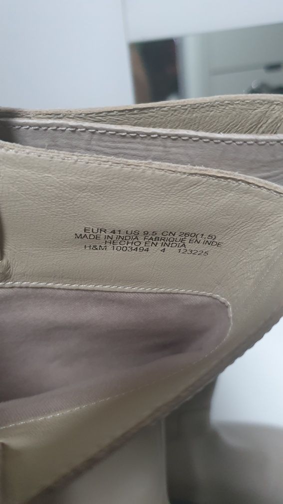 Сапоги H&M новые кожаные 41 размер