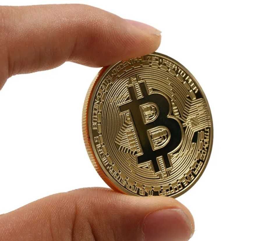 Suvenir BitCoin-auriu 9 bucati