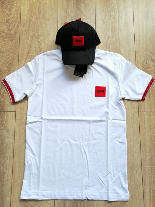 Hugo Boss мъжка бяла тениска 2XL