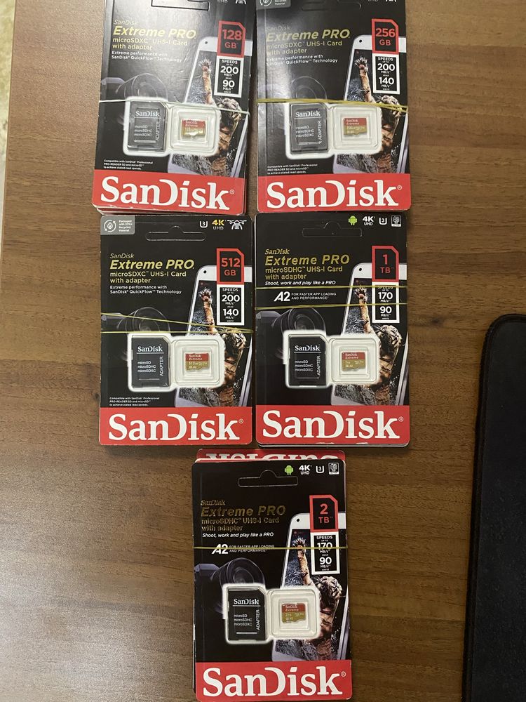 Micro sd card SanDisk Extreme PRO от128Гб до 2Tб Флэшка/Накопитель