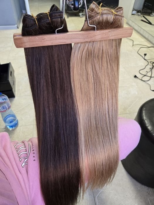 Естествена славянска коса 100 гр.