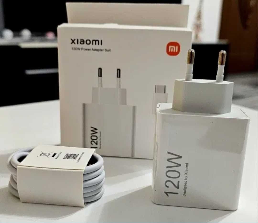 Oригинално бързо зарядно 120W Xiaomi / RedMI / Poco с кабел 6А / 1М