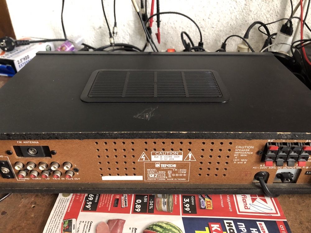 Винтидж стерео усилвател,A/V reseiver TENSAI TR-3100,2x35w