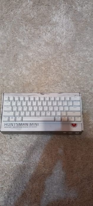 Tastatura Mecanica Razer Huntsman Mini, Mercury edition, Red switch