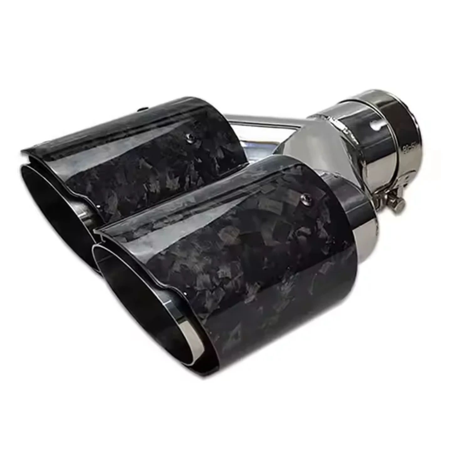 Tips Dublu Inox + Carbon Forjat – Evacuare Sport, Diverse Dimensiuni