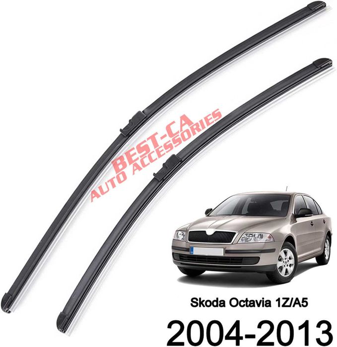 Комплект чистачки предно стъкло 60+48 cm за Skoda Octavia 2  2004-2013
