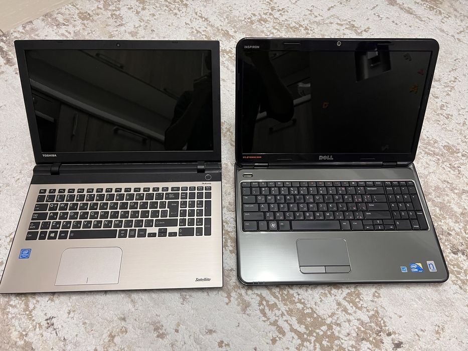 Два броя лаптоп Dell и Toshiba