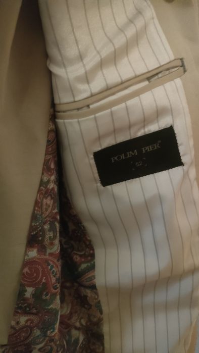 Sacou bărbat Cavalliere Polim Pier bej mărimea 48