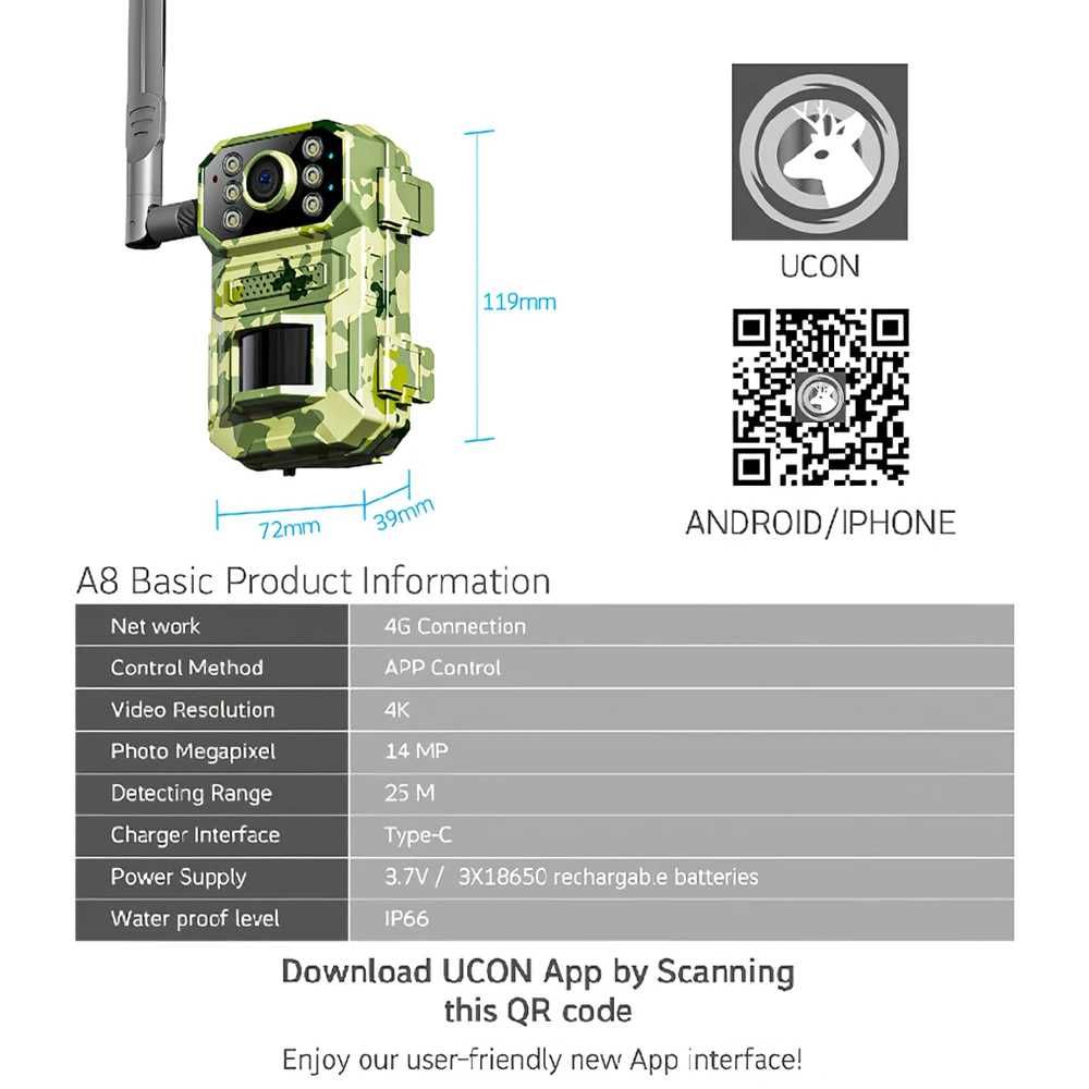 Ловна камера A8 4G Hunting Camera