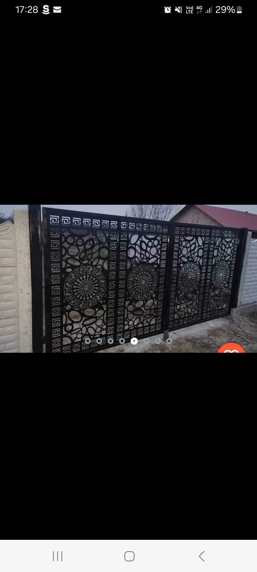 Porti,balustrazi,garduri din placi prefabricate