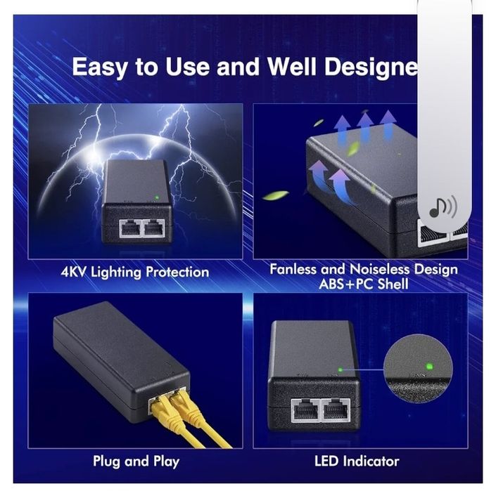 Adaptateur Non-PoE vers PoE
