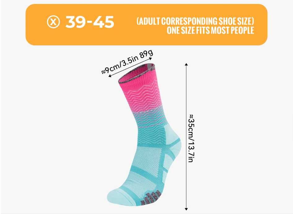 WRELS Спортни чорапи – омекотени, дишащи